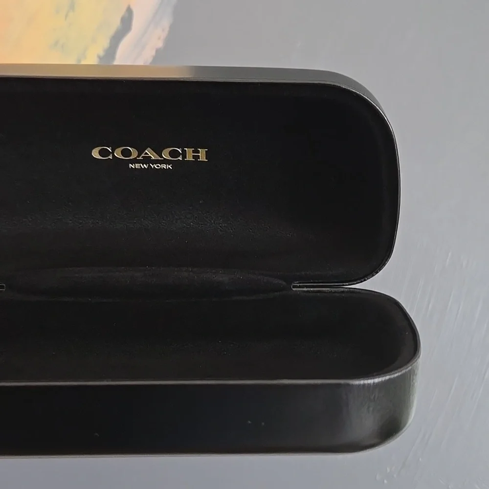 Coach Black Glossy Sunglasses Case